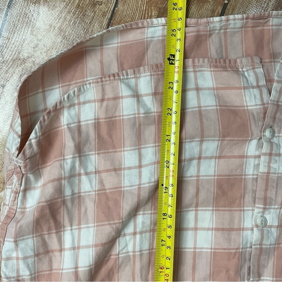 Madewell Central Long Sleeve Button Down Shirt in Pink Danville Plaid size xs - Picture 13 of 16